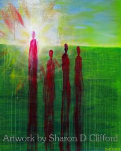 Walking on the Edge of her World 2013 (acrylic)